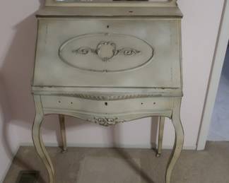 picture of drop front desk closed