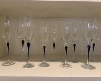 10 Orrefors Intermezzo Blue