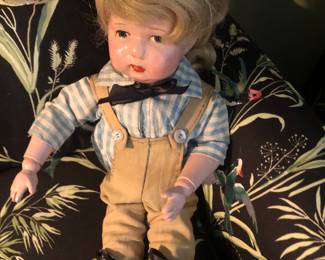 Antique wooden jointed doll