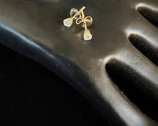 14k Diamond Studs, .20 ct, T.W.