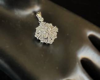 14k Diamond Pendant