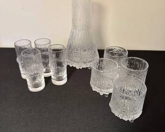 Iittala Ultima Thule Footed glasses, pitcher and carafe