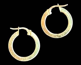14k hoop earrings