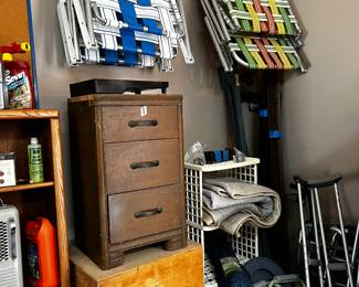 Lawn Chairs and cabinet