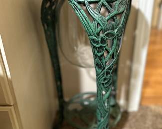 Rod iron plant stand/ side table