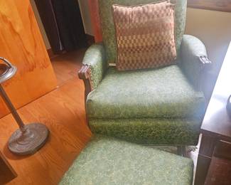 Upstairs rocker & ottoman