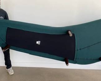 Freeform Sofa designed by Isamu Nogushi - CUSTOM! Manufactured by Vitra. DWR retail price: $13,680.00
Material: Fabric, Upholstery: Credo
Leg: Walnut