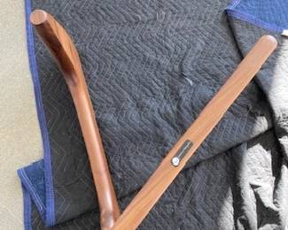 Noguchi Coffee Table designed by Isamu Noguchi. Glass and walnut. DWR retail price $2,295.00. 