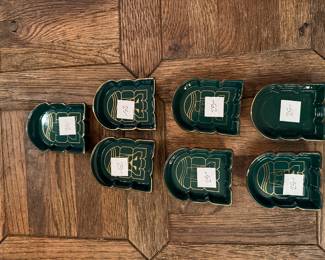 Art Deco porcelain ashtray from the Windsor Court Hotel, New Orleans.