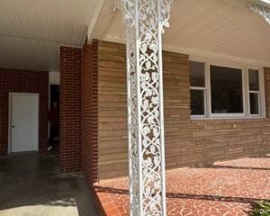 Grape & Leaf Wrought Iron Porch Columns 8' X4' tall