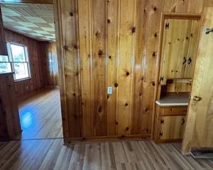Knotty Pine Wallboards and Cabinets