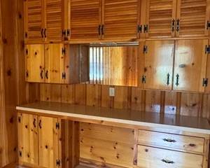 Knotty Pine Cabinets and Desk/Dresser
