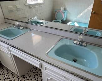 Vintage Blue Sinks