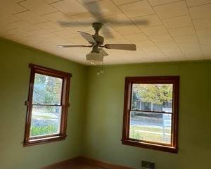 Windows and Ceiling Fan