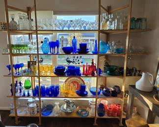 variety of colorful dishes