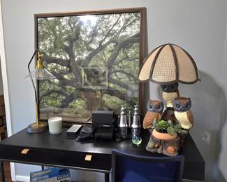 unique vintage owl lamp from the 1970s