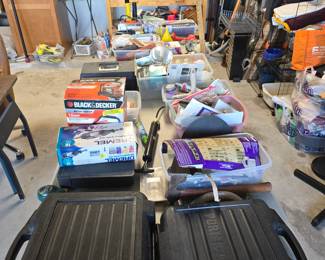 tables of household items and hand tools