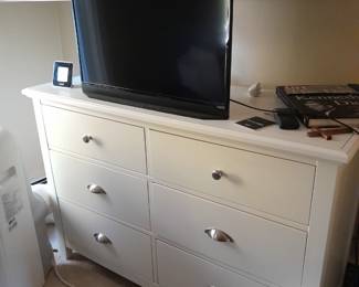 Dresser with television