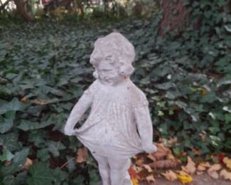 Concrete garden statue