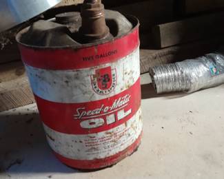 Vintage gas can