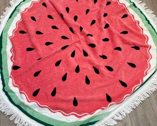 Watermelon circular towel