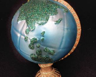 Globe Christmas ornament