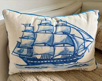 Homeward Bound Ship Pillow