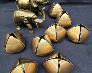 Brass elephants and large jingle bells