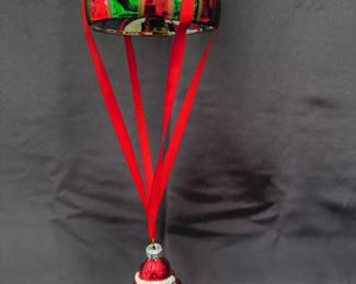 Santa, hot air balloon ornament