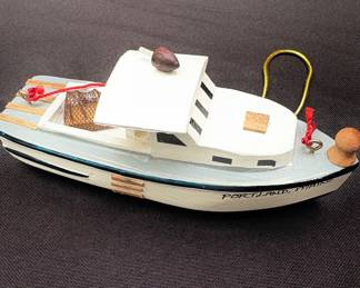 Christmas Boat Ornament