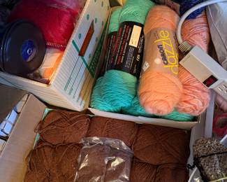 Assortment of yarn rolls more pictures to come since there’s way more available 
