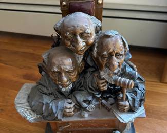 "Court of Appeals" Bronze, signed Charles Bragg (missing noose) Authentication provided.