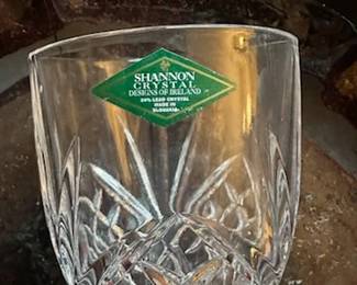 Set of Shannon Crystal Goblets in original box.