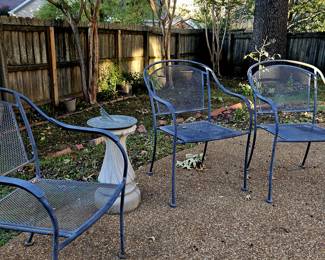 Rod iron chairs