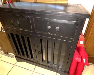 Black Cabinet.  14" x 30" x 32".