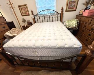 BUY IT NOW! $195.00. Queen size bed with nice quality clean mattress set.