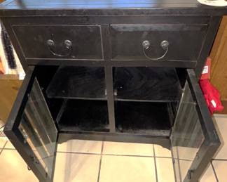 Black Cabinet.  14" x 30" x 32".