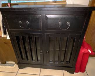 Black Cabinet.  14" x 30" x 32".