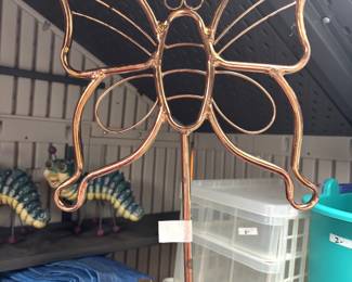 Copper Butterfly garden sprinkler.