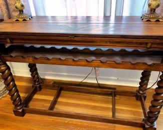 BUY IT NOW! $125.00.  Unique  wine storage table-top flips open. Closed 18"D (Open 36"D) x 48" W x 34"  H.                                                                             