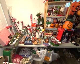 Christmas and Halloween decor.