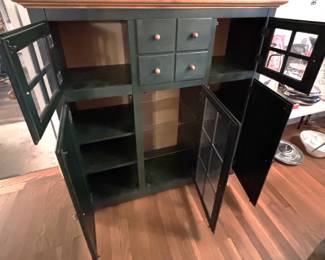 BUY IT NOW!  $250.00.  Quality Amish Made Cabinet.  16 1/2" D x 51 1/2" W x 56" H.