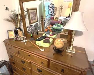 BUY IT NOW!  $175.00. Dresser with mirror.                    20" x 61" x 38"