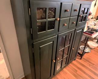 BUY IT NOW!  $250.00.  Quality Amish Made Cabinet.  16 1/2" D x 51 1/2" W x 56" H.