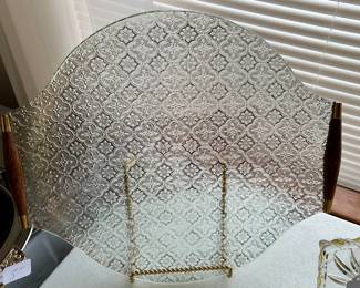 Teak wood serving platter ! Gorgeous ! Many more to choose from