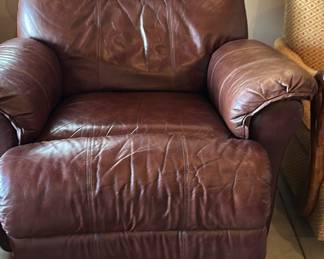 Lane leather recliner