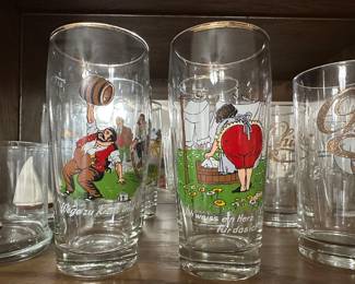 Collectible German beer mugs