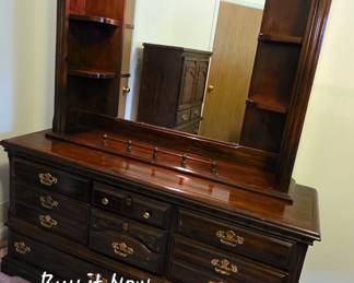 Triple Dresser with Mirror Hutch
62"W x 76"T