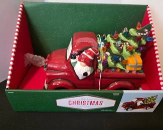 Lighted Gnome Truck
