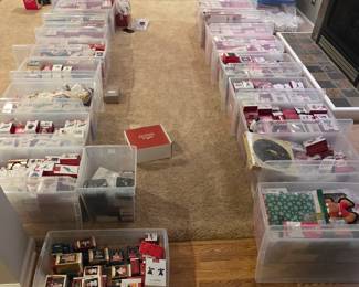 Hallmark teaser -- client is sorting thru her massive collection of ornaments & other Christmas items. Will have updated photos soon.